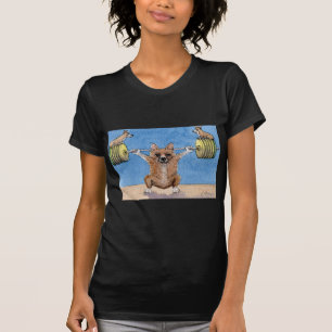 Welsh Corgi weight lifting T-Shirt