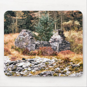 WELSH COTTAGES MOUSE PAD