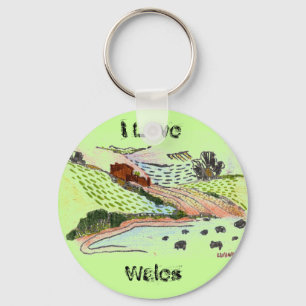 Welsh Countryside Keychain