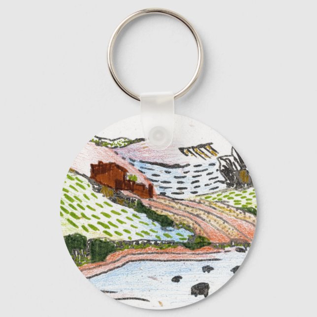Welsh Countryside Keychain (Front)