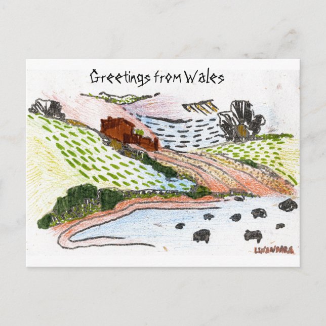 Welsh Countryside Postcard (Front)