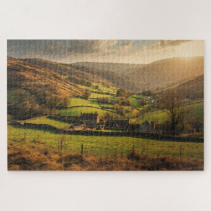 Welsh Countryside Village Jigsaw Puzzle