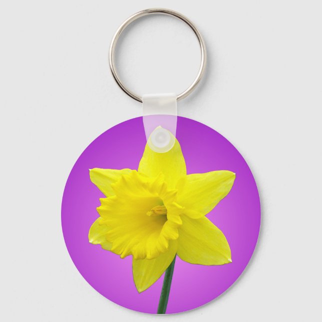 Welsh Daffodil - III Keychain (Front)