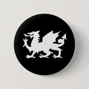 Welsh Dragon 2 Inch Round Button