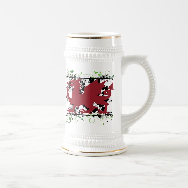 Welsh Dragon Beer Stein (Right)