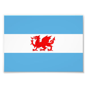 Welsh Dragon Flag Of Patagonia Colony Photo Print