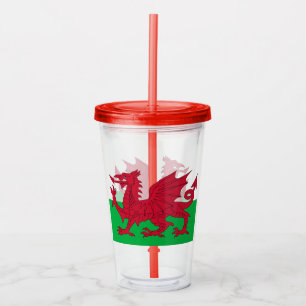 Welsh Dragon ~ Flag of Wales Acrylic Tumbler
