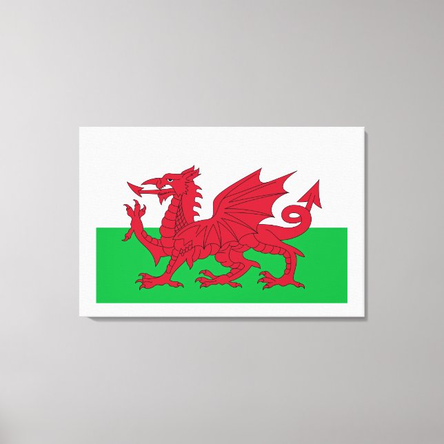 Welsh Dragon ~ Flag of Wales Canvas Print (Front)
