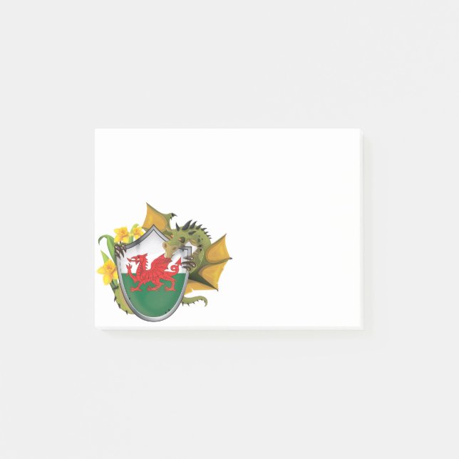 Welsh Dragon Flag Post-it Notes (Front)