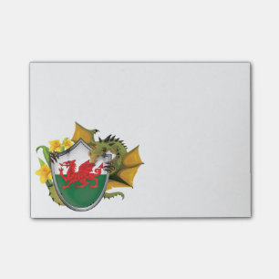 Welsh Dragon Flag Post-it Notes