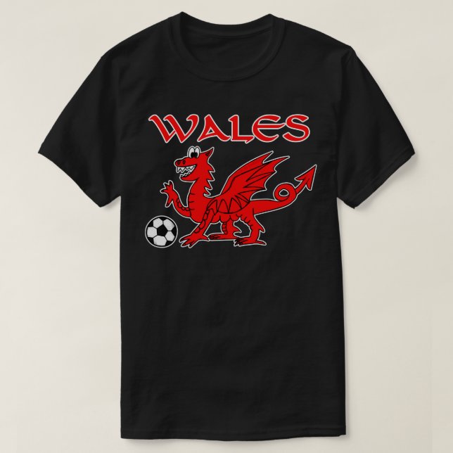 Welsh Dragon  Funny T-Shirt (Design Front)
