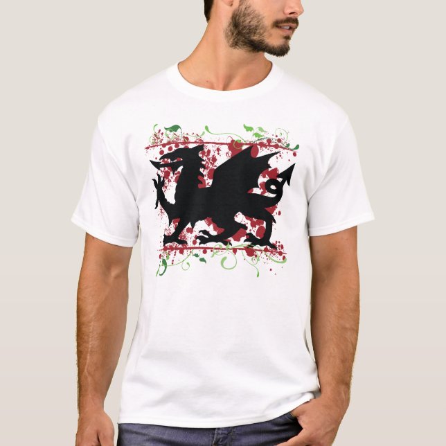 Welsh Dragon Men's Light T-Shirt (Front)
