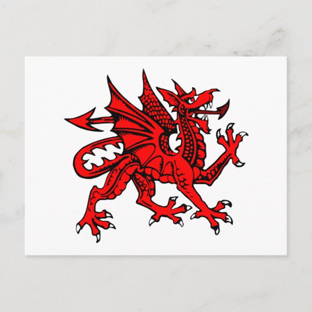 Welsh dragon postcard (Front)