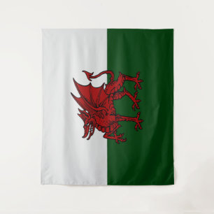 Welsh Dragon Shield – Symbol of Strength & Heritag Tapestry
