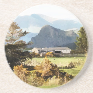 WELSH FARM AND MOUNTAIN LANDSCAPE COASTER