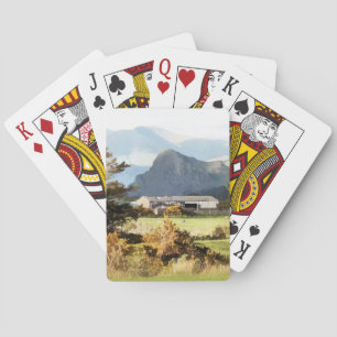 WELSH FARM AND MOUNTAIN LANDSCAPE  PLAYING CARDS