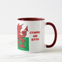 Welsh flag, "Cymru am byth", The red dragon
