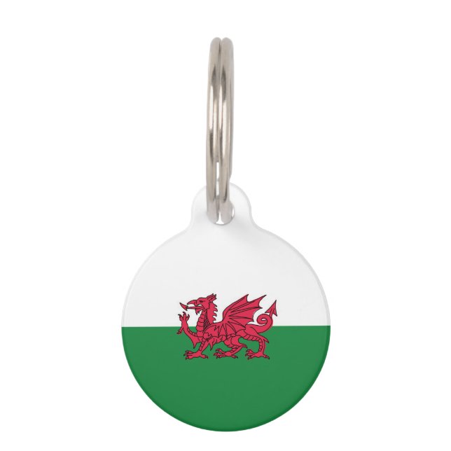 Welsh Flag Dog Tag (Front)