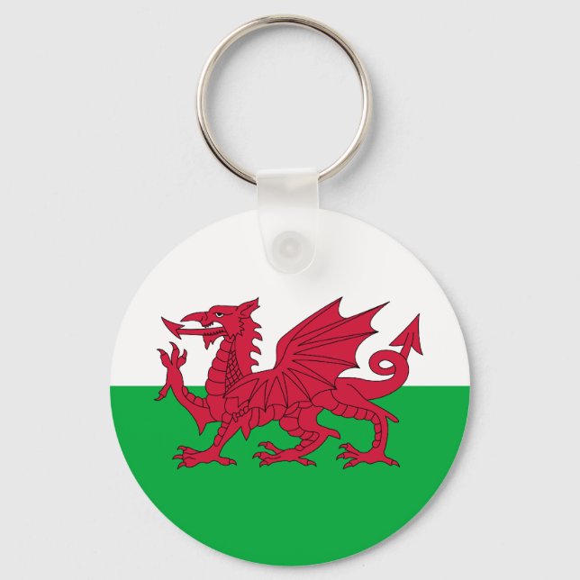 Welsh Flag Key Chain (Front)