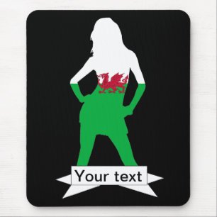 Welsh flag mouse pad