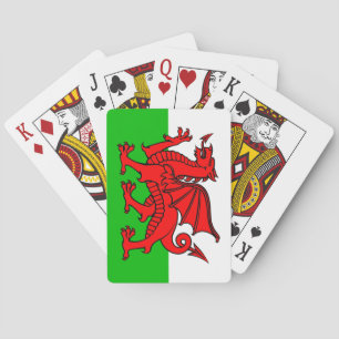 Welsh flag playing cards