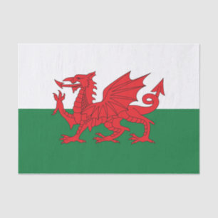 Welsh Flag Tissue Paper