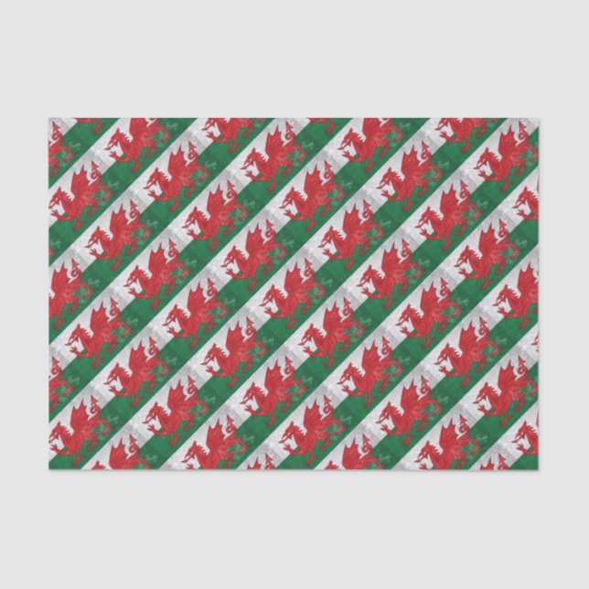 Welsh Flag Tissue Paper (Front)