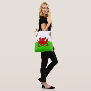 Welsh flag tote bag