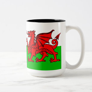 Welsh Flag Two-Tone Coffee Mug