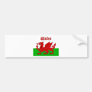 Welsh Flag Wales Bumper Sticker