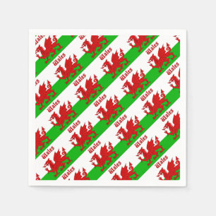 Welsh Flag Wales Napkin