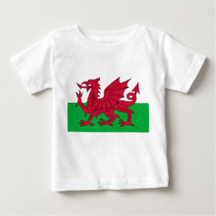 Welsh Flag (Wales) (Welsh Dragon) Baby T-Shirt