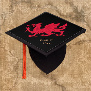 Welsh Graduate & Wales students / Cymru University Graduation Cap Topper