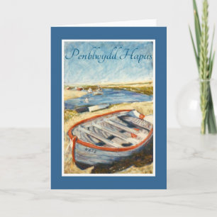 Welsh Greeting Birthday Card: Norfolk Dinghy Card