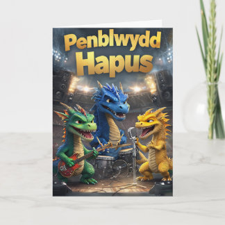 Welsh Happy Birthday Card