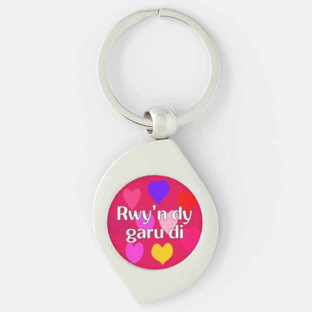 Welsh – I love you Keychain (Front)