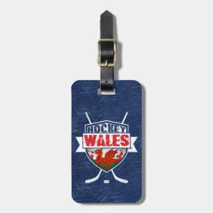 Welsh Ice Hockey Wales Luggage Tag, Customisable! Tag