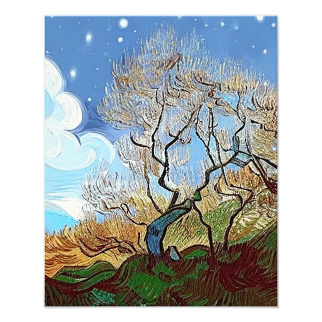 WELSH MOUNTAIN  TREE PHOTO PRINT (Front)