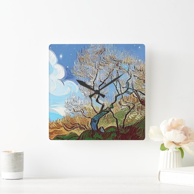 WELSH MOUNTAIN  TREE SQUARE WALL CLOCK (Home)