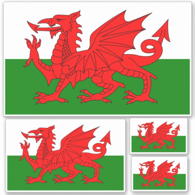 Welsh National Flag Contour (Front)