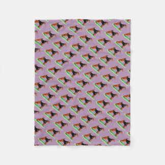 Welsh or Airedale Terrier Fleece Blanket
