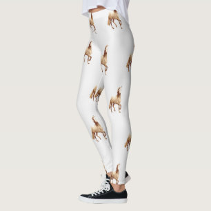 Welsh Pony and Cob Horse Equestrian Watercolor Leggings