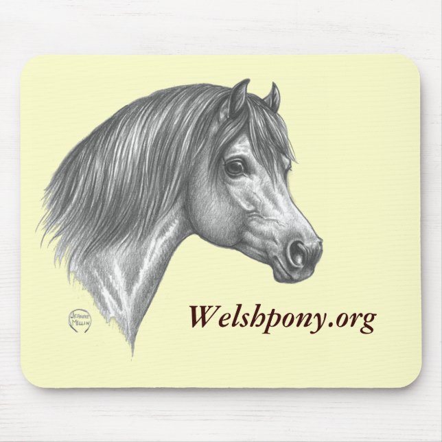Welsh pony mouse pad (Front)
