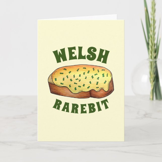 Welsh Rarebit Savoury Cheese Toast British Food UK Card (Front)