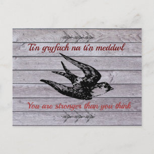Welsh Saying of Brazilian Management Postcard