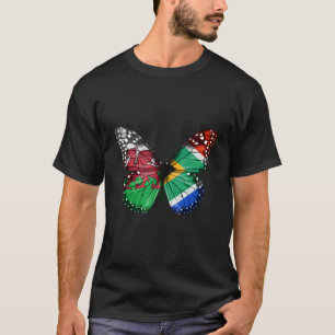 Welsh South African Flag Butterfly T-Shirt