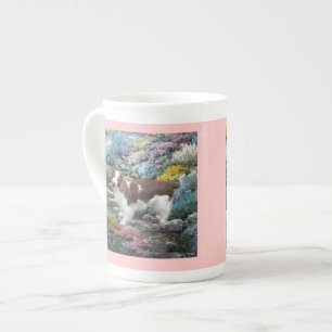 Welsh Springer Spaniel Art Gifts Bone China Mug