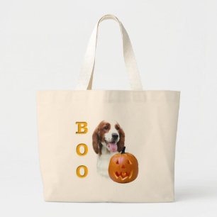 Welsh Springer Spaniel Boo Large Tote Bag
