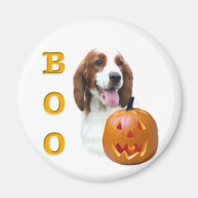 Welsh Springer Spaniel Boo Magnet (Front)