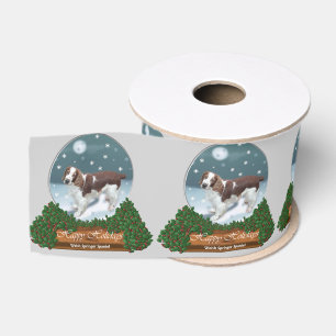 Welsh Springer Spaniel Christmas Grosgrain Ribbon